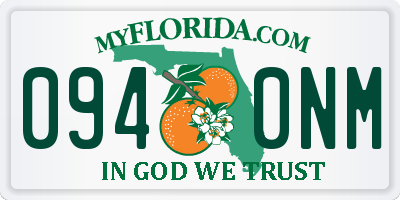 FL license plate 0940NM