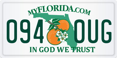 FL license plate 0940UG