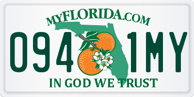 FL license plate 0941MY