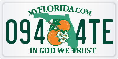 FL license plate 0944TE