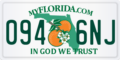FL license plate 0946NJ