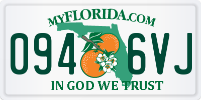 FL license plate 0946VJ