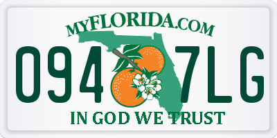 FL license plate 0947LG