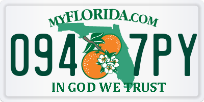 FL license plate 0947PY