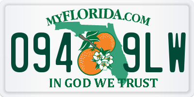 FL license plate 0949LW