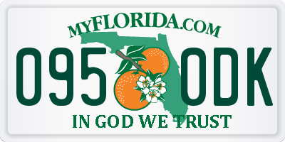 FL license plate 0950DK