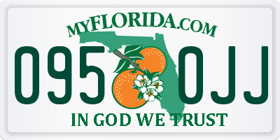FL license plate 0950JJ