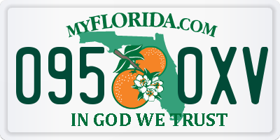 FL license plate 0950XV