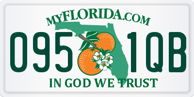 FL license plate 0951QB