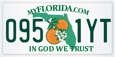 FL license plate 0951YT