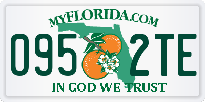 FL license plate 0952TE