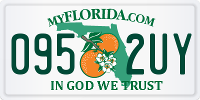 FL license plate 0952UY