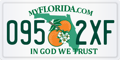 FL license plate 0952XF