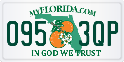 FL license plate 0953QP