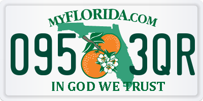 FL license plate 0953QR