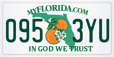 FL license plate 0953YU