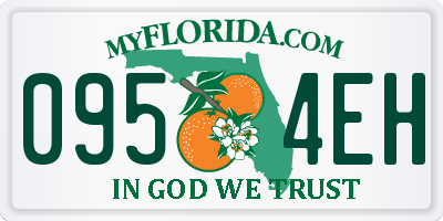 FL license plate 0954EH