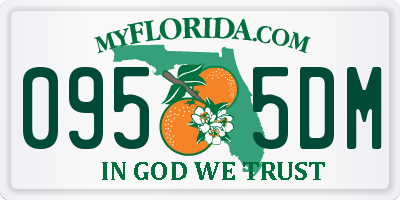 FL license plate 0955DM
