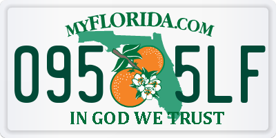 FL license plate 0955LF