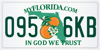 FL license plate 0956KB