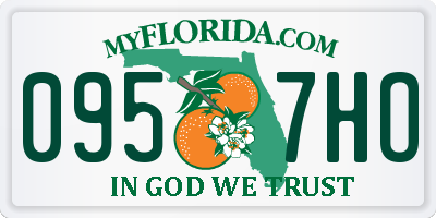 FL license plate 0957HO