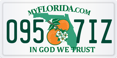 FL license plate 0957IZ