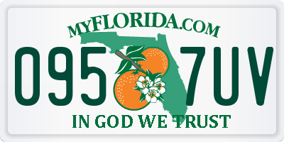 FL license plate 0957UV