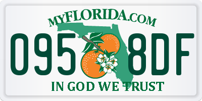 FL license plate 0958DF