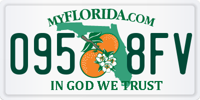 FL license plate 0958FV