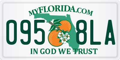 FL license plate 0958LA