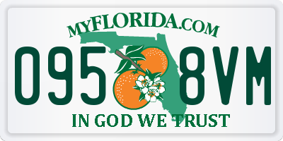 FL license plate 0958VM