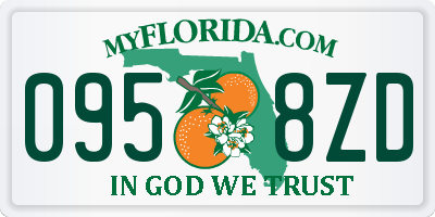 FL license plate 0958ZD