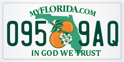 FL license plate 0959AQ