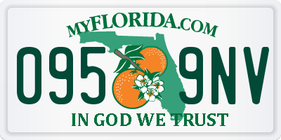 FL license plate 0959NV
