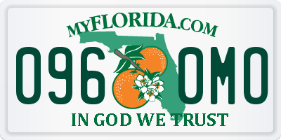 FL license plate 0960MO