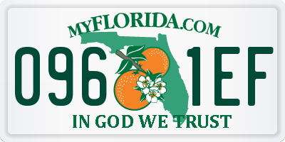 FL license plate 0961EF