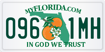 FL license plate 0961MH