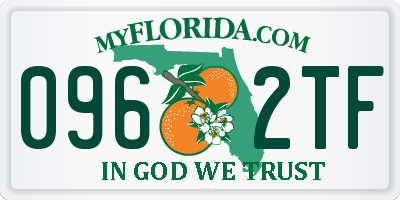 FL license plate 0962TF
