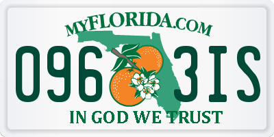 FL license plate 0963IS