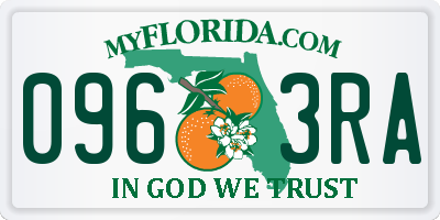 FL license plate 0963RA