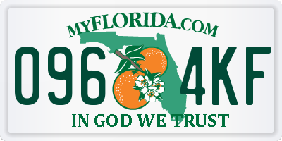 FL license plate 0964KF