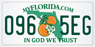 FL license plate 0965EG