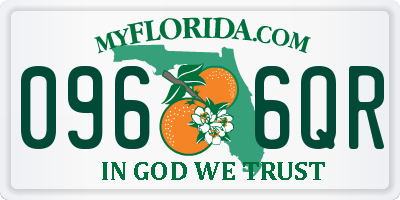 FL license plate 0966QR