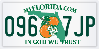 FL license plate 0967JP