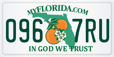 FL license plate 0967RU