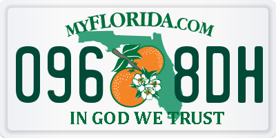 FL license plate 0968DH