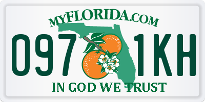 FL license plate 0971KH