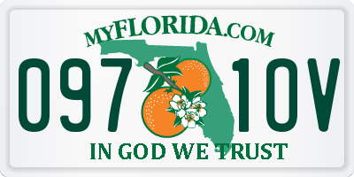 FL license plate 0971OV