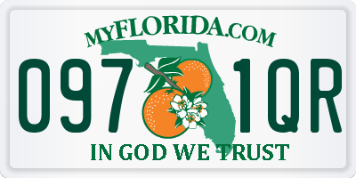 FL license plate 0971QR