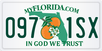FL license plate 0971SX